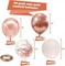 Rose Gold Confetti Balloons, 50 Pack Rose Gold White Balloons and Rose Gold Metallic Balloons for Birthday Wedding Engagement Bachelor Bridal Shower Party Decorations…